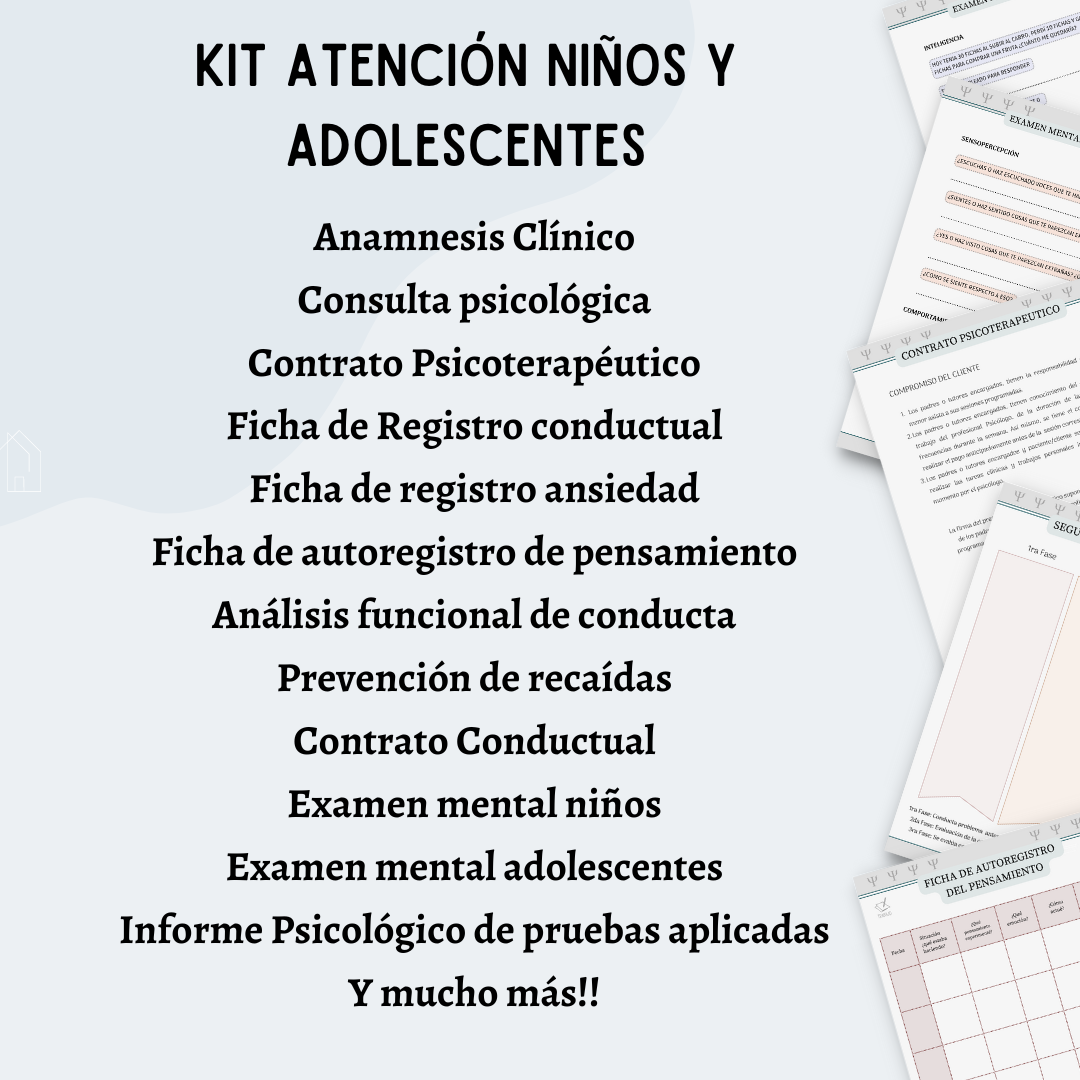 Kit de Atención niños y Adolescentes