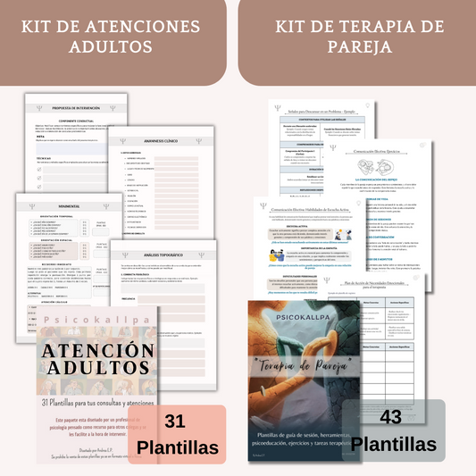 Combo de 2 kits (Atención Adultos + Pareja)